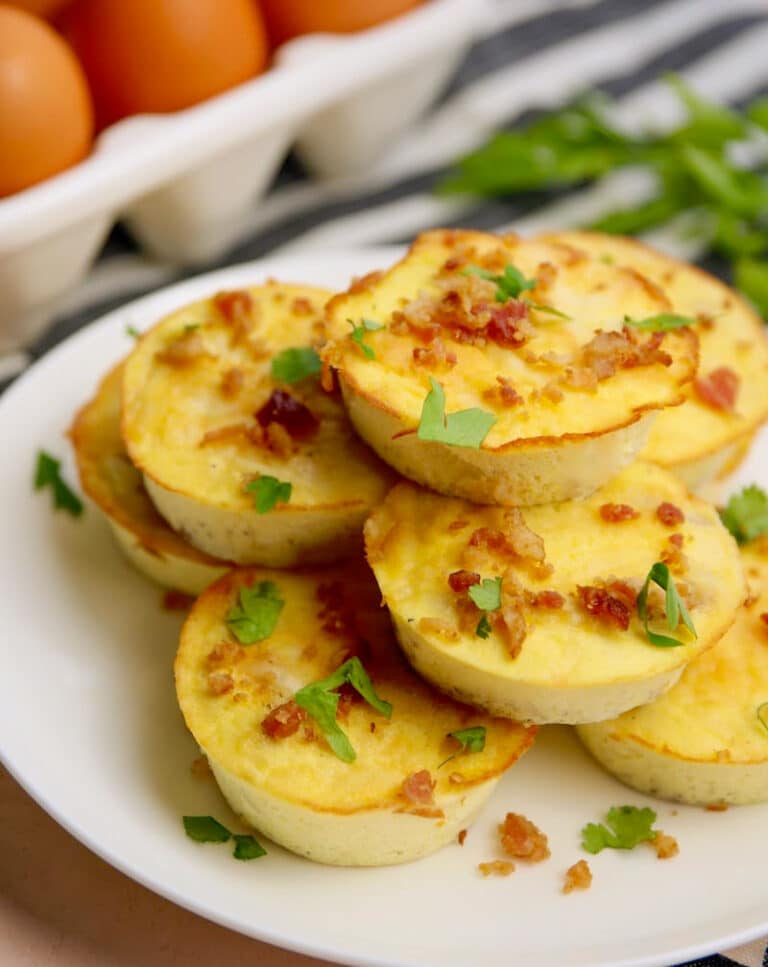 Copycat Starbucks Cheesy Bacon Egg Bites - GetUFit